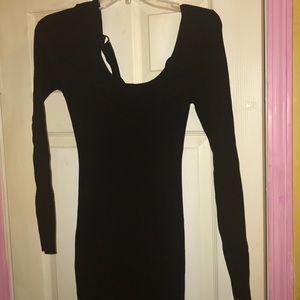 Black mini dress